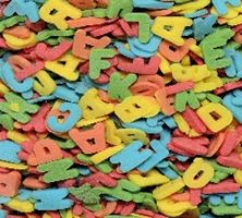 Picture of ALPHABET SUGAR SPRINKLES  X 1